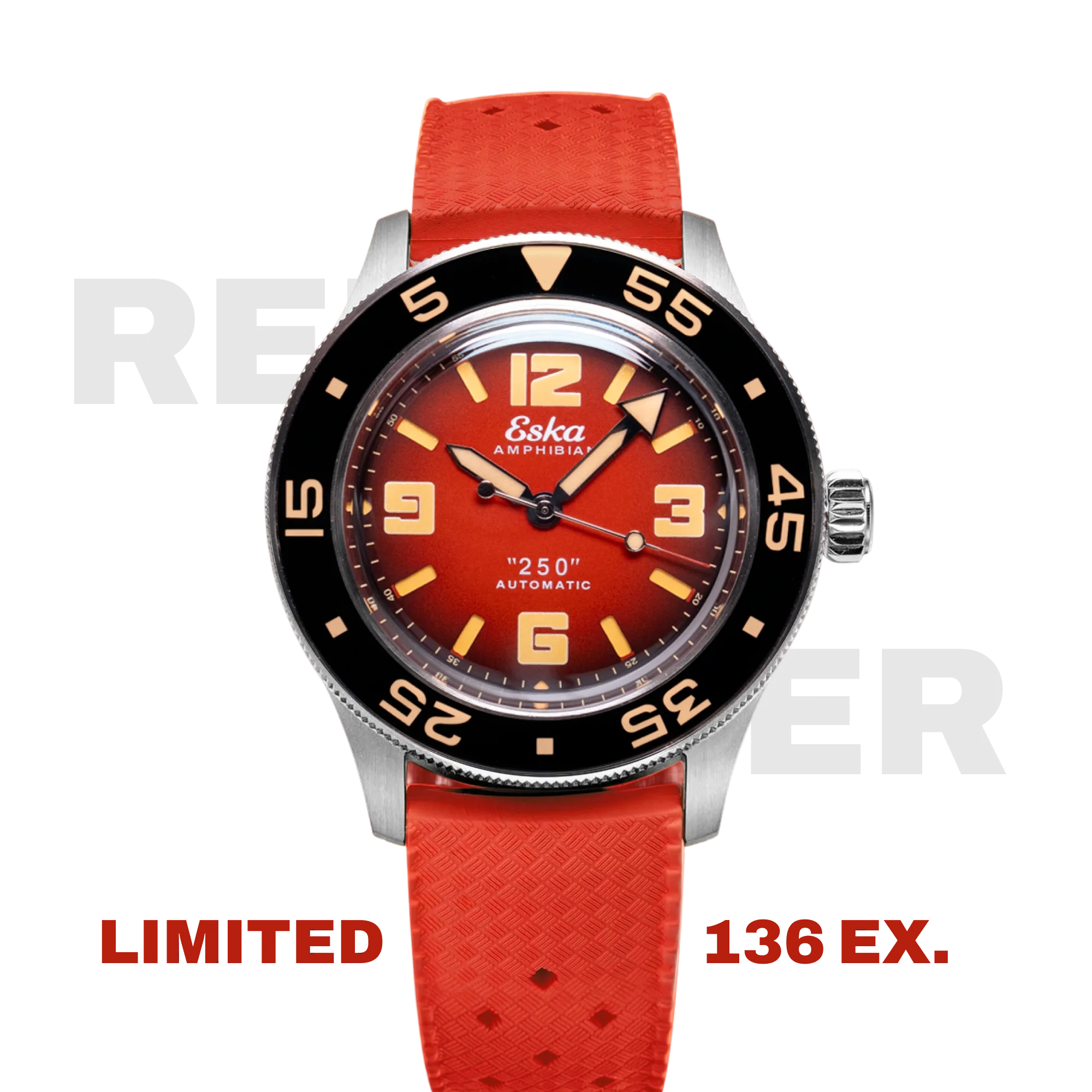 Plongeuse Automatique Eska Amphibian 250 Série Limitée Red Viper - 136 exemplaires