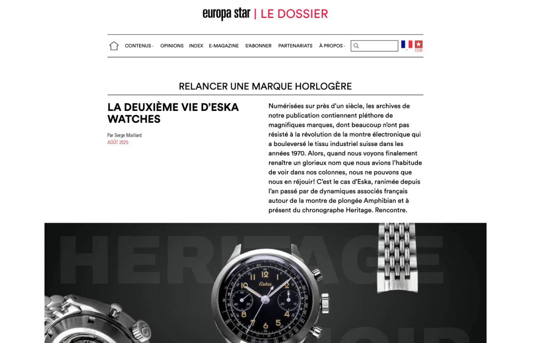 Reviving a watch brand - The second life of Eska Watches