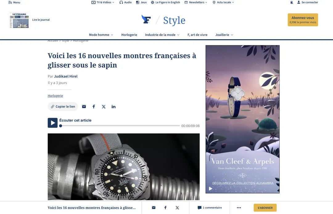 Voici les 16 nouvelles montres françaises à glisser sous le sapin