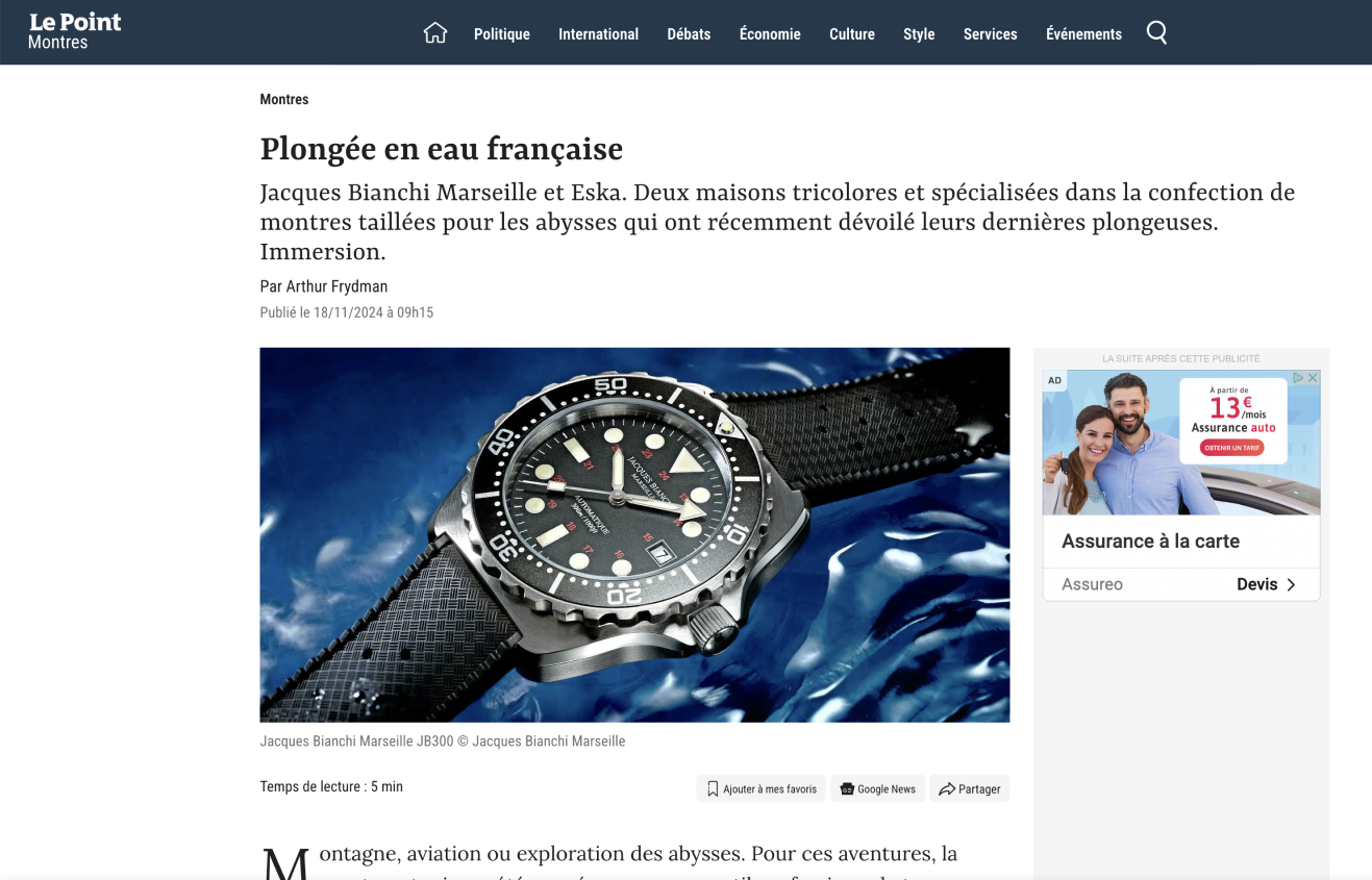 Diving in French waters