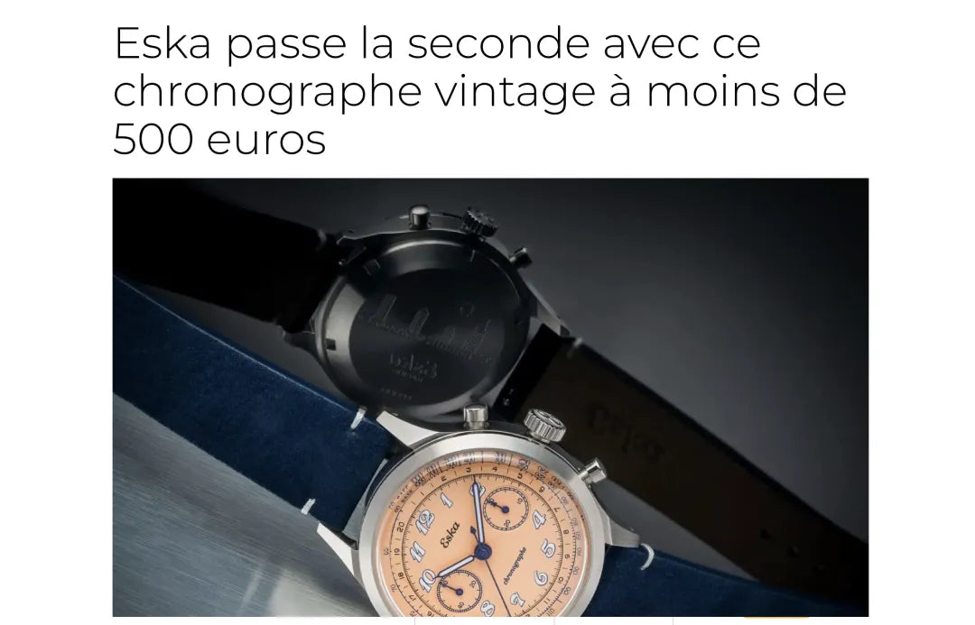 Eska passe la seconde avec ce chronographe vintage à moins de 500 euros