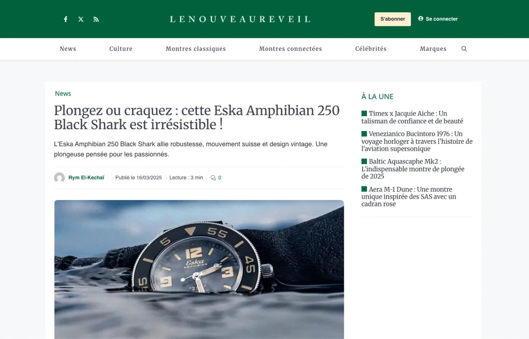 Dive in or give in to temptation: this Eska Amphibian 250 Black Shark is irresistible!