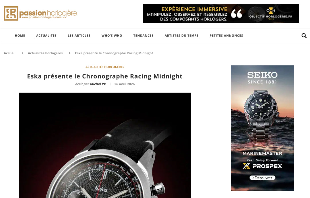 Eska présente le Chronographe Racing Midnight