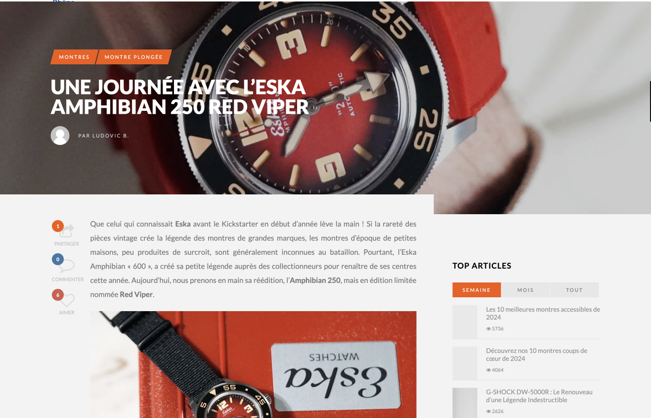 A day with the Eska Amphibian 250 Red Viper